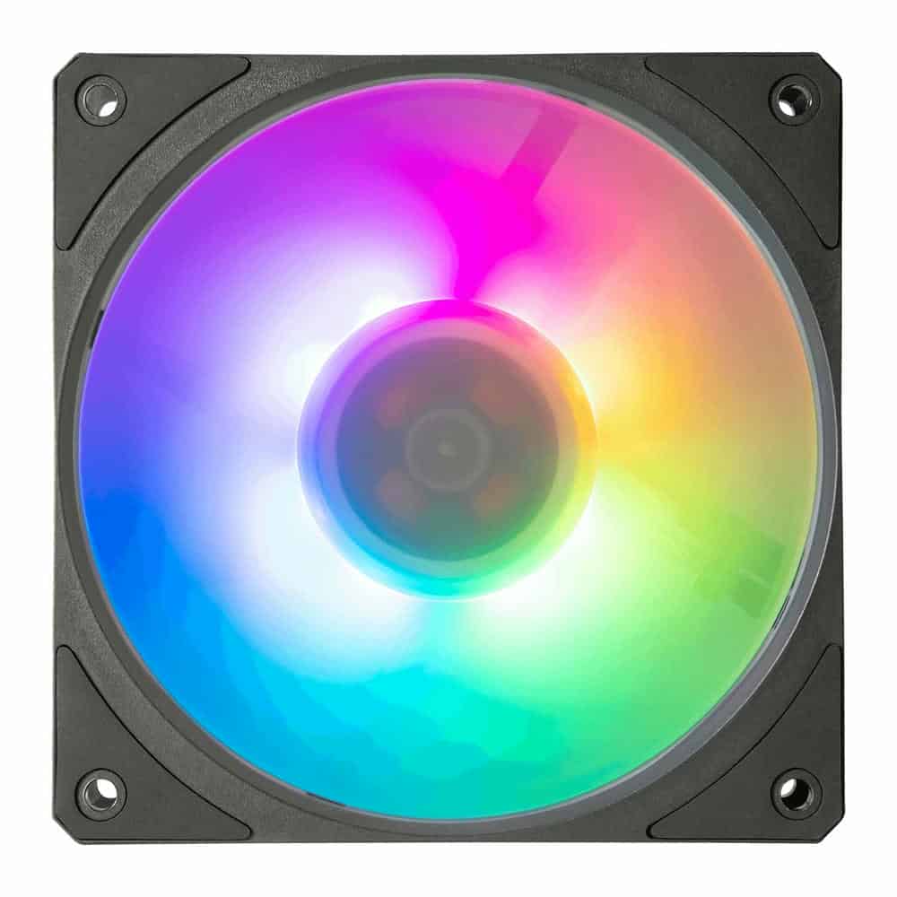 (image for) Cooler Master Mobius 120P ARGB 120mm Ring Blade Performance Black Fan for Case & Coolers
